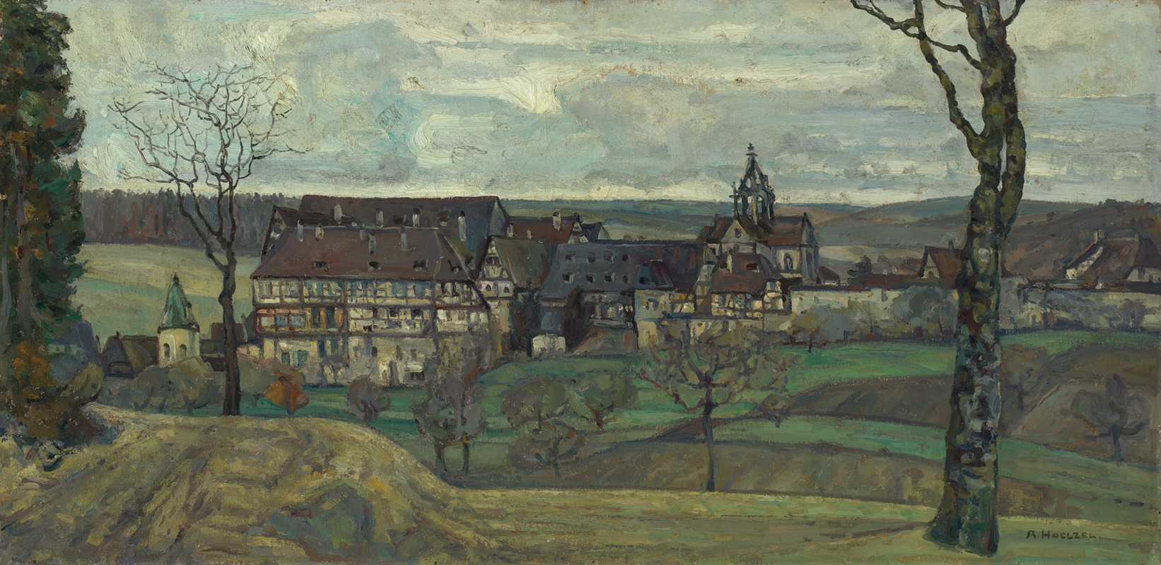 Adolf Hölzel - Kloster Bebenhausen bei Tübingen