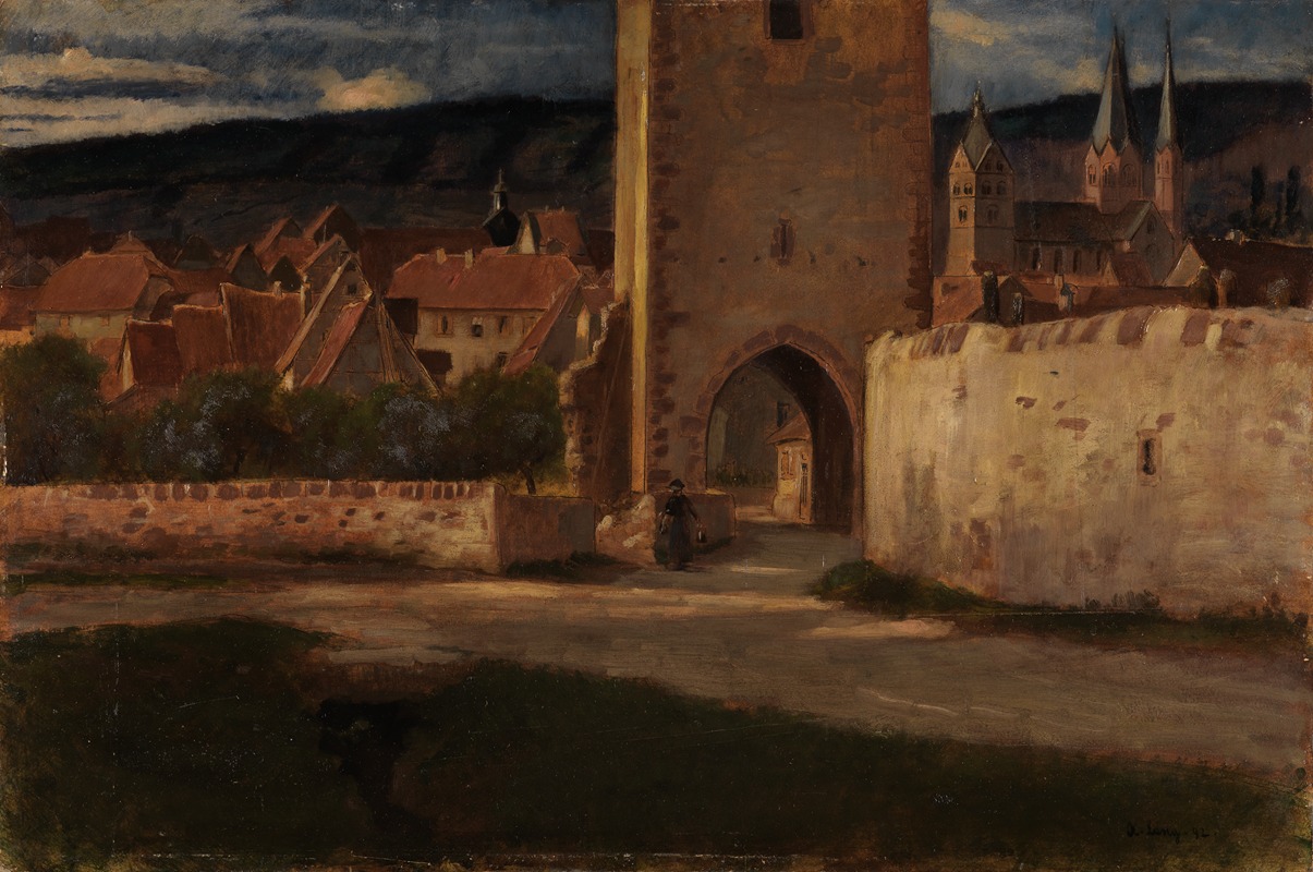 Albert Lang - An der Stadtmauer von Gelnhausen