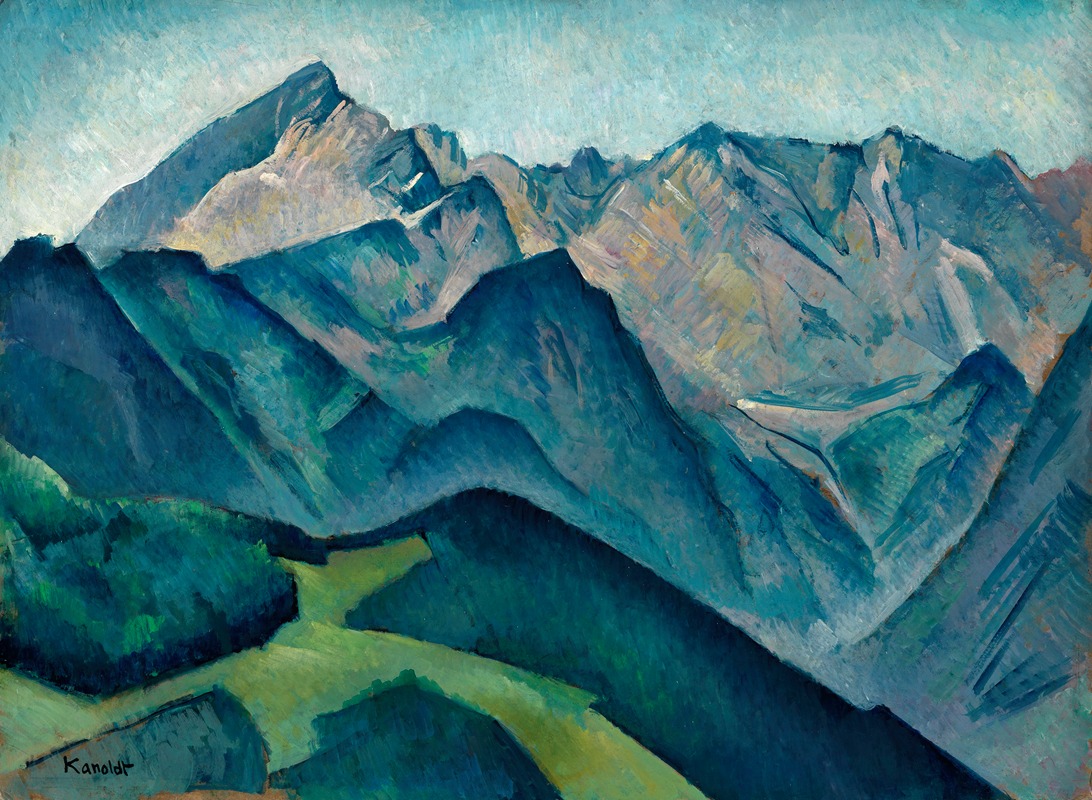 Alexander Kanoldt - Blick auf die Alpspitze