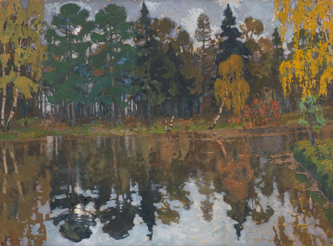 Anatoly Dmitrievich Kaigorodov - Autumn pond