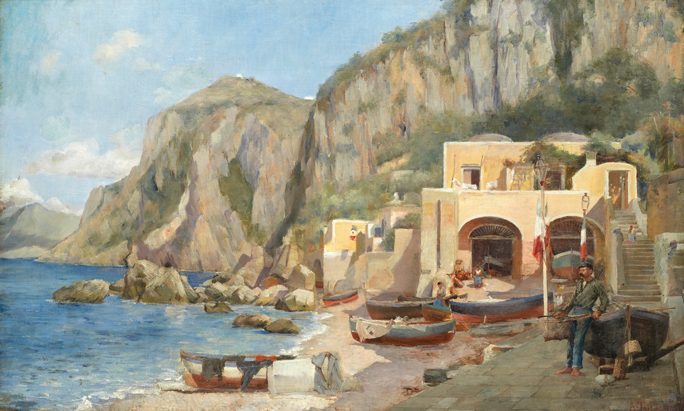 Augustus Tulk - The Beach at Capri