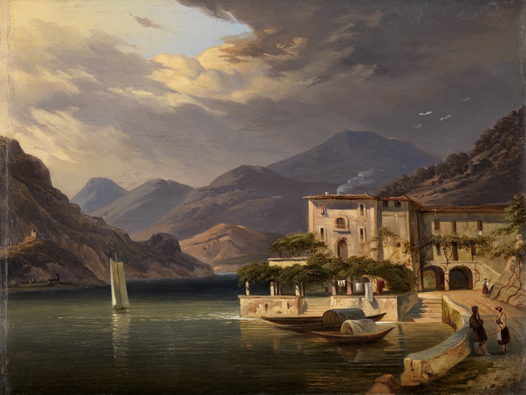 Carl Ludwig Frommel - Blick auf Bellaggio am Comersee