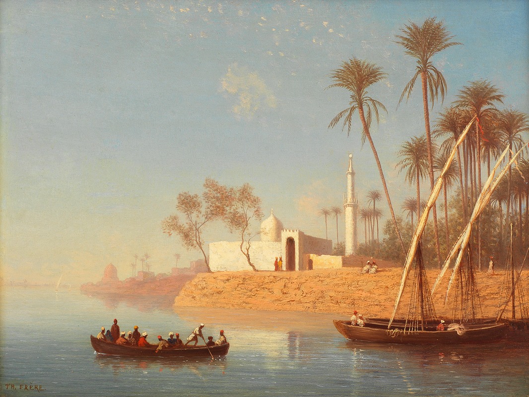 Charles Théodore Frère - View of Boulak, near Cairo, Egypt