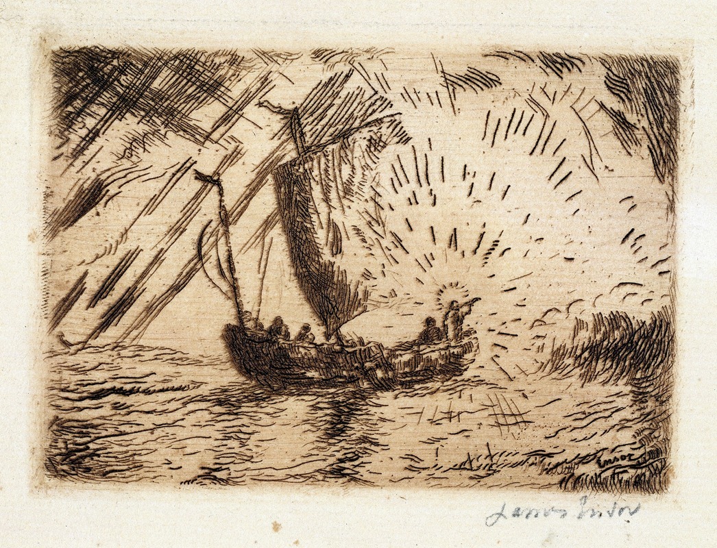 James Ensor - Christ in the Boat