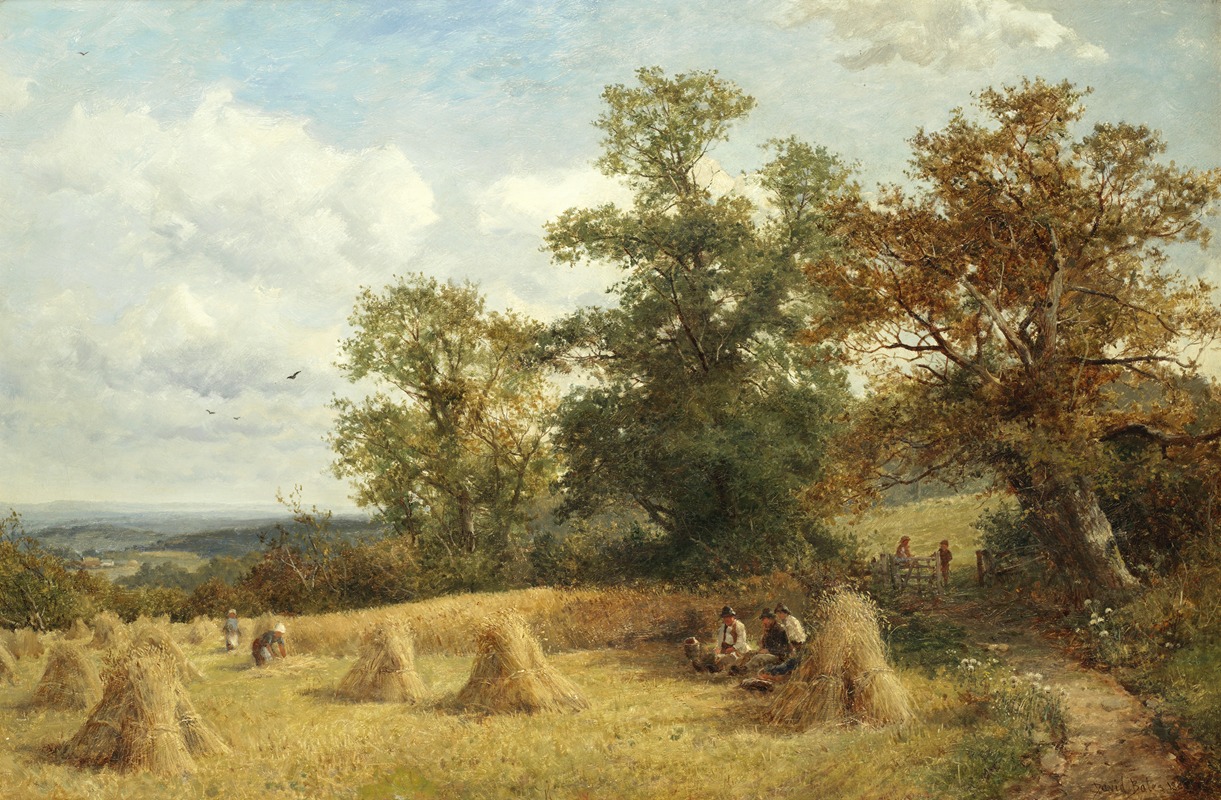 David Bates - A cornfield at West Malvern