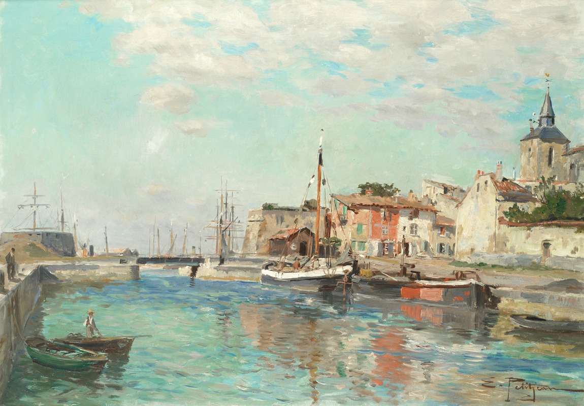 Edmond-Marie Petitjean - Le port
