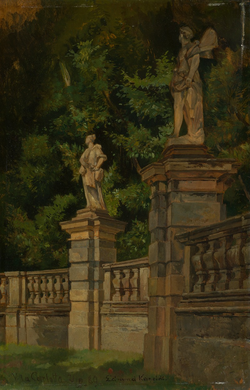 Edmund Kanoldt - Studie aus dem Park der Villa Carlotta in Tremezzo