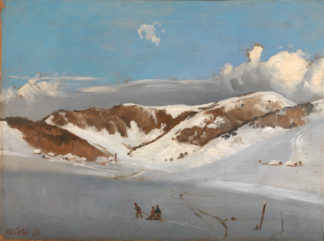 Eugen Bracht - Das Herzogenhorn im Neuschnee