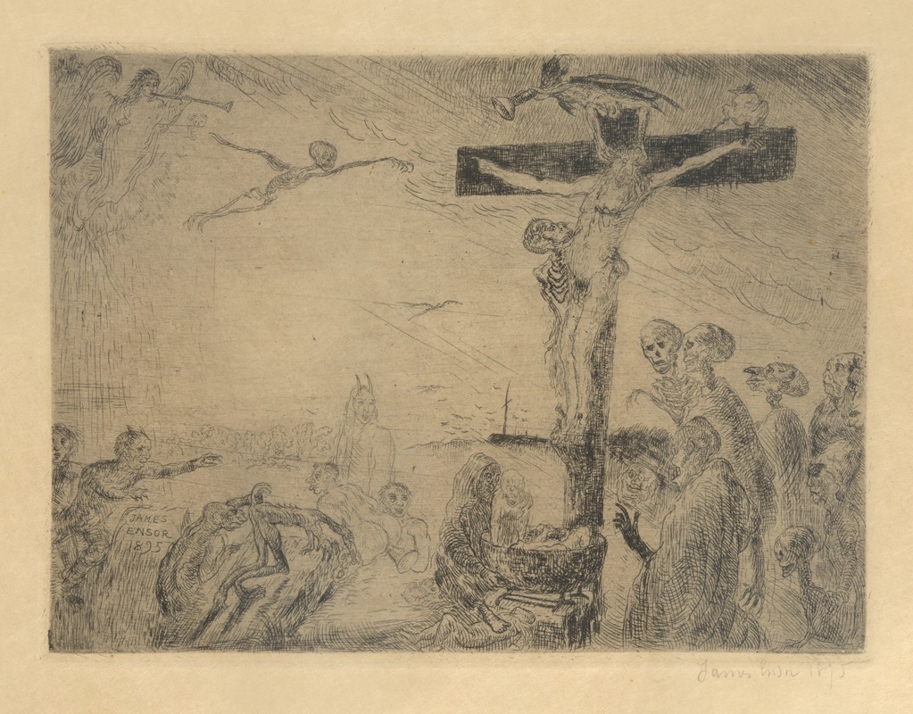 James Ensor - Christus door duivels gekweld