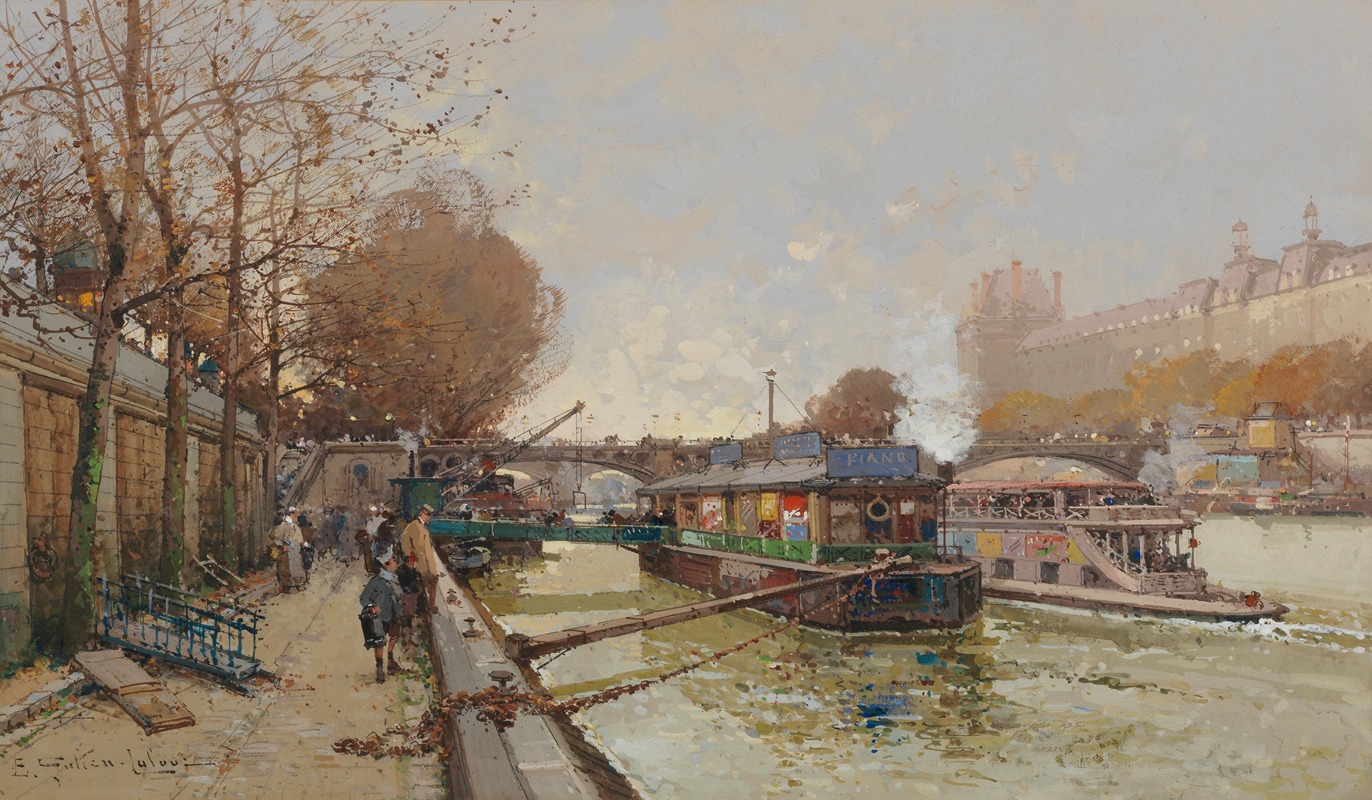 Eugène Galien-Laloue - Le Quai de la Seine