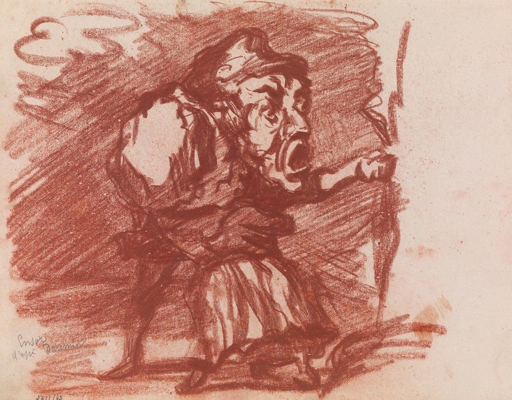 James Ensor - Copy after Honoré Daumier