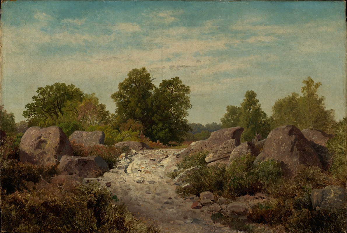 Georg Eduard Otto Saal - Weg bei Fontainebleau
