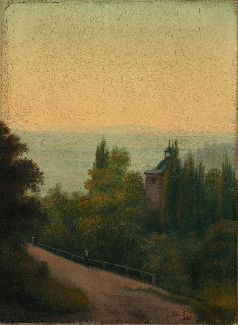 Georg Philipp Schmitt - Blick auf das Heidelberger Schloss