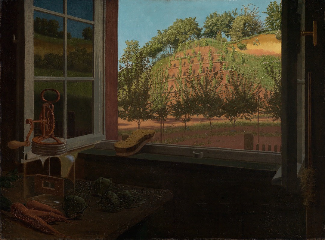 Georg Scholz - Blick aus dem Küchenfenster
