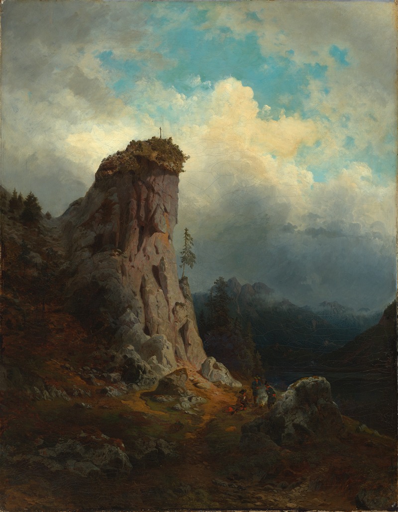 Gustav Osterroht - Gebirgslandschaft in Oberbayern