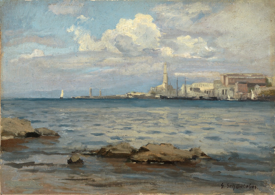 Gustav Schönleber - Molo in Genua