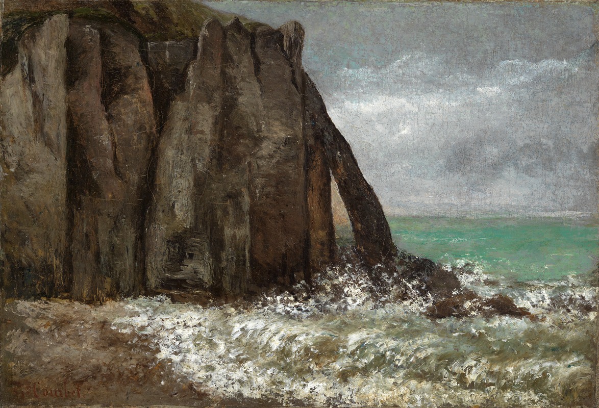 Gustave Courbet - Strand von Etretat