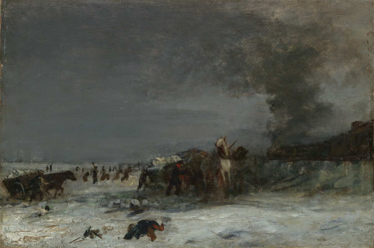 Hellmuth Rätzer - Eisholer auf der Schiesswiese in Karlsruhe