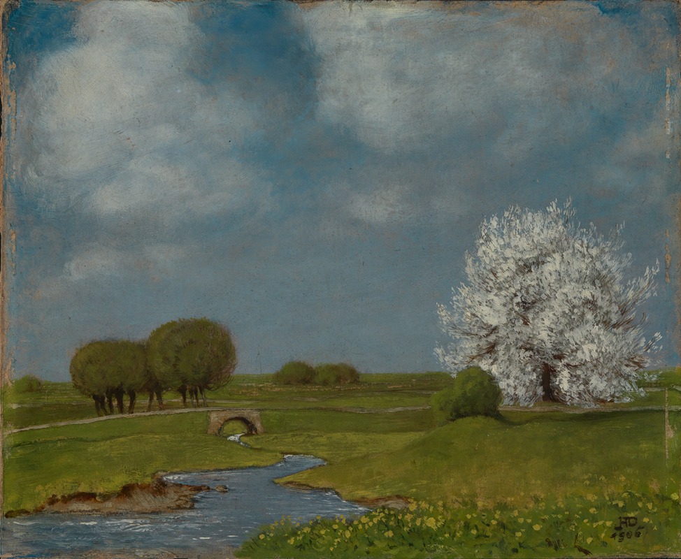 Hermann Dumler - Frühling am Bach