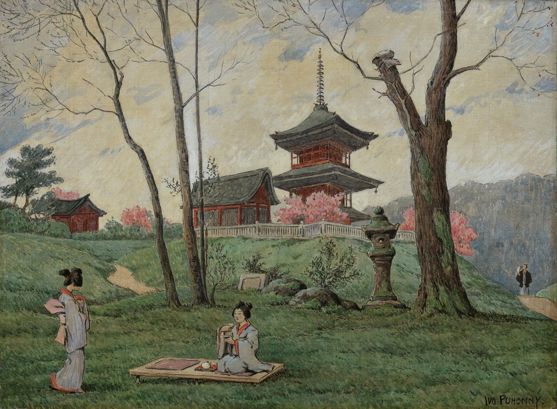 Ivo Puhonny - Japanische Landschaft