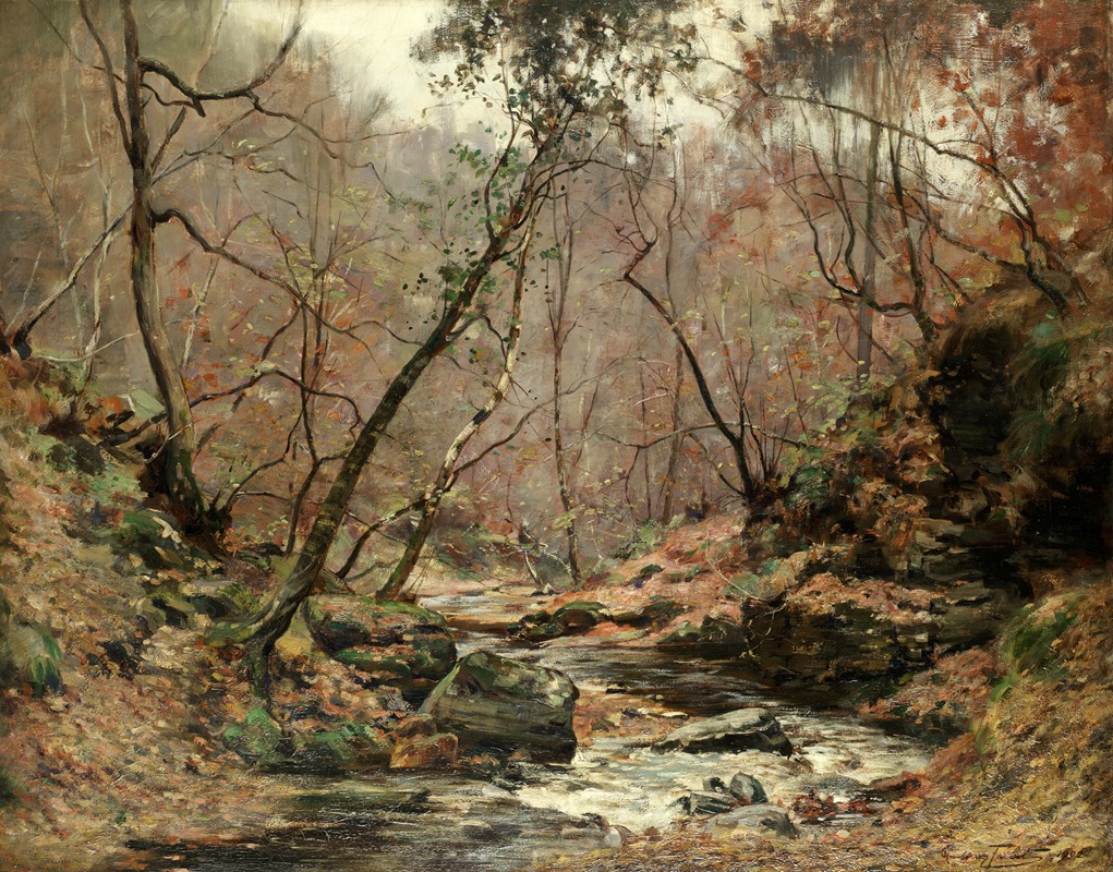 J.A. Henderson Tarbet - A woodland burn