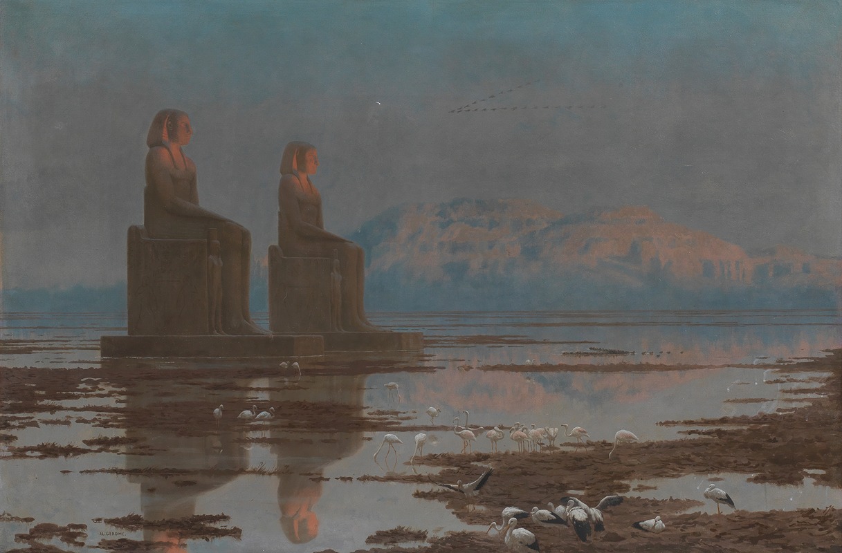 Jean-Léon Gérôme - The Nile in flood, Thebes
