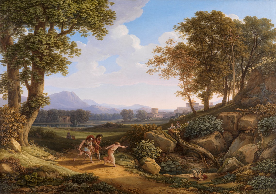 Johann Christian Reinhart - Klassische Landschaft mit Archemoros und Hypsipyle