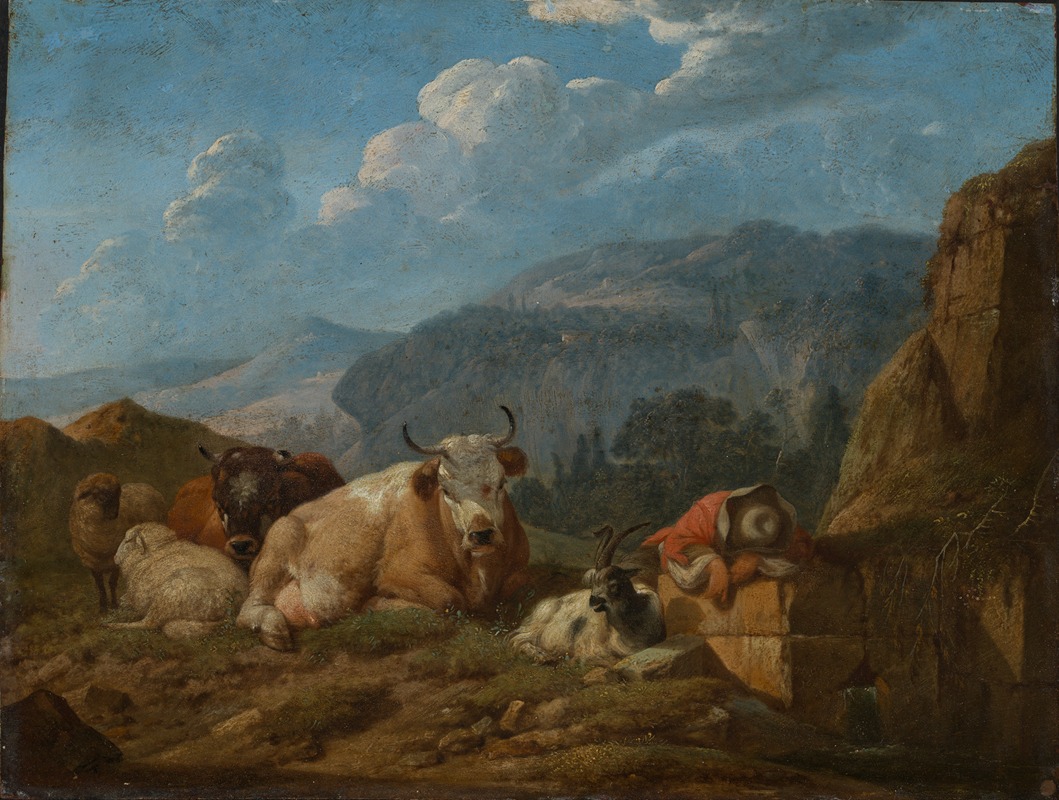 Johann Heinrich Roos - Italienische Berglandschaft