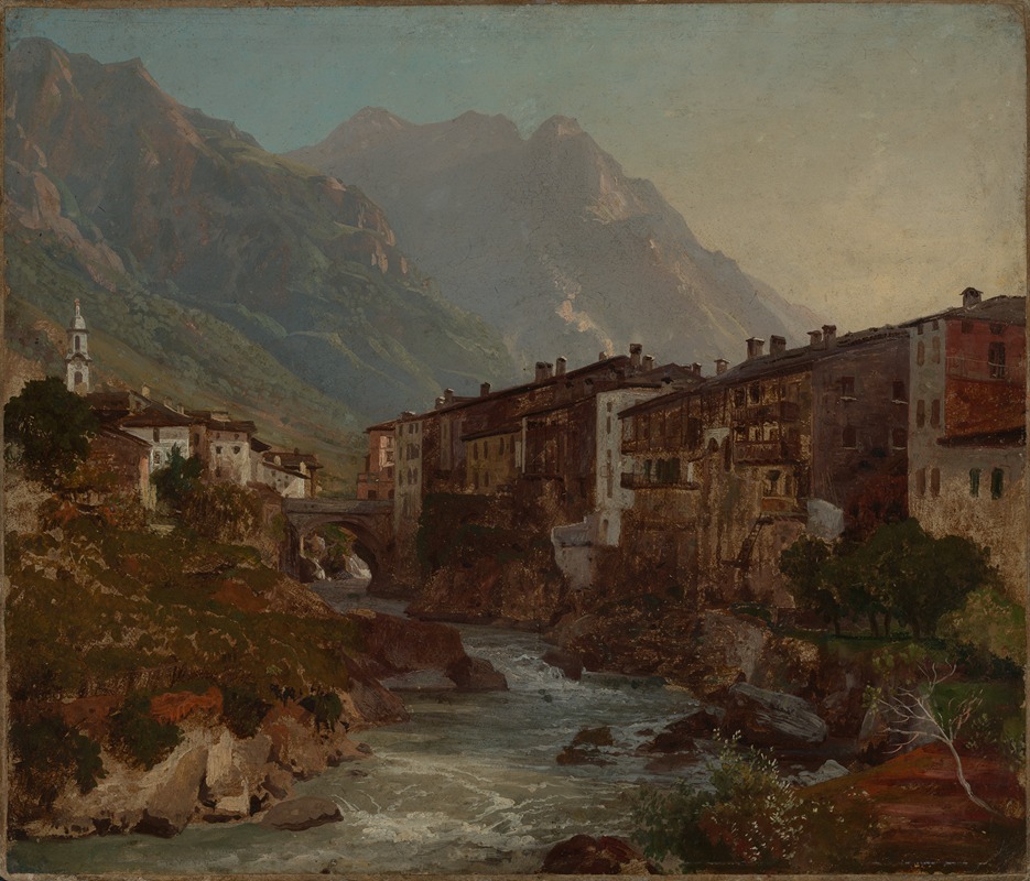 Johann Wilhelm Schirmer - Blick auf Chiavenna