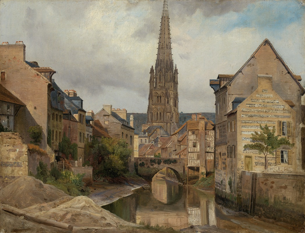 Johann Wilhelm Schirmer - Harfleur bei Le Havre (Blick auf Saint Martin)