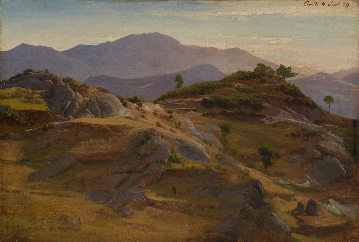 Johann Wilhelm Schirmer - Landschaft bei Civitella
