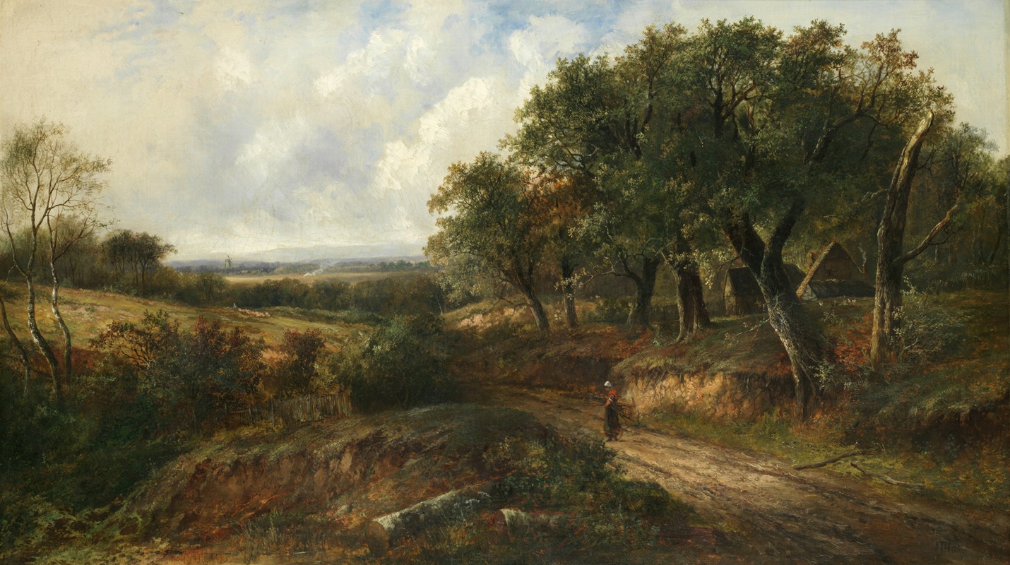 Joseph Thors - Figure on a path through trees