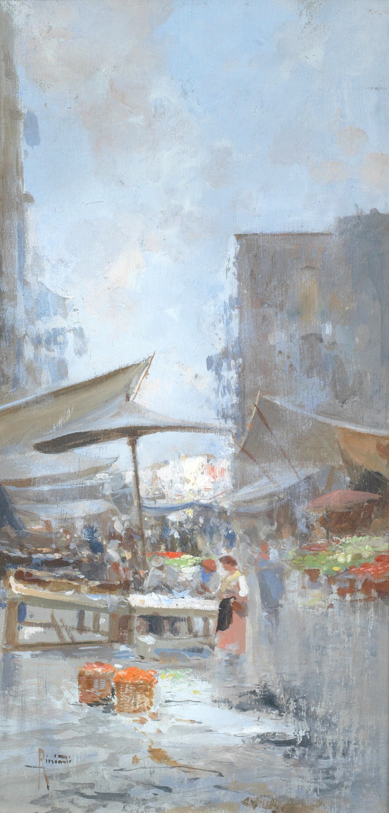 Oscar Ricciardi - Street market, Naples