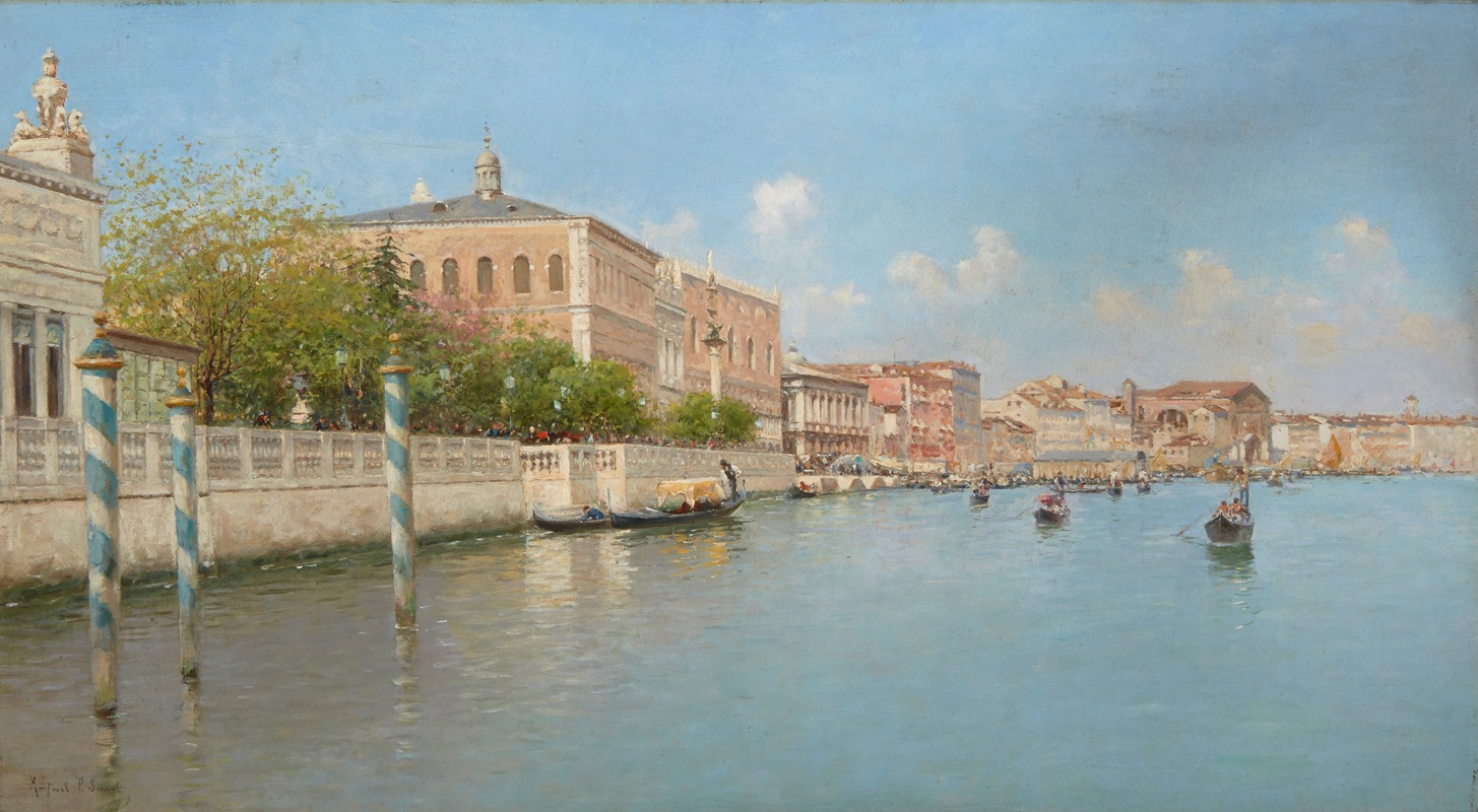 Rafael Senet y Perez - A view of the Grand Canal