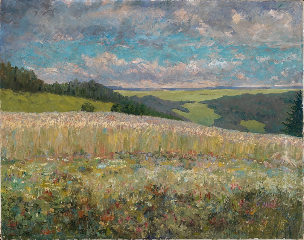 Robert Engelhorn - Sommerlandschaft bei Lauterbach in Oberhessen