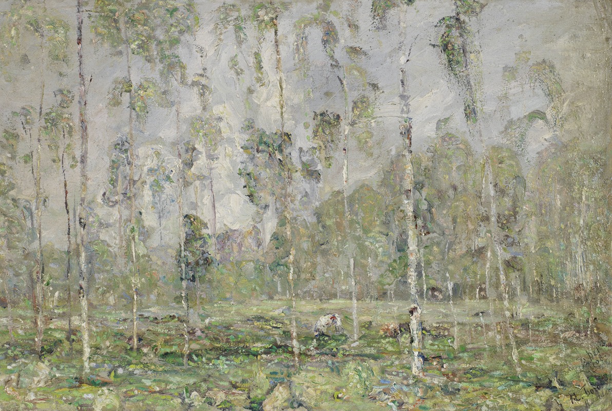 Vasili Ivanovich Denisov - Landscape with trees, c. 1910