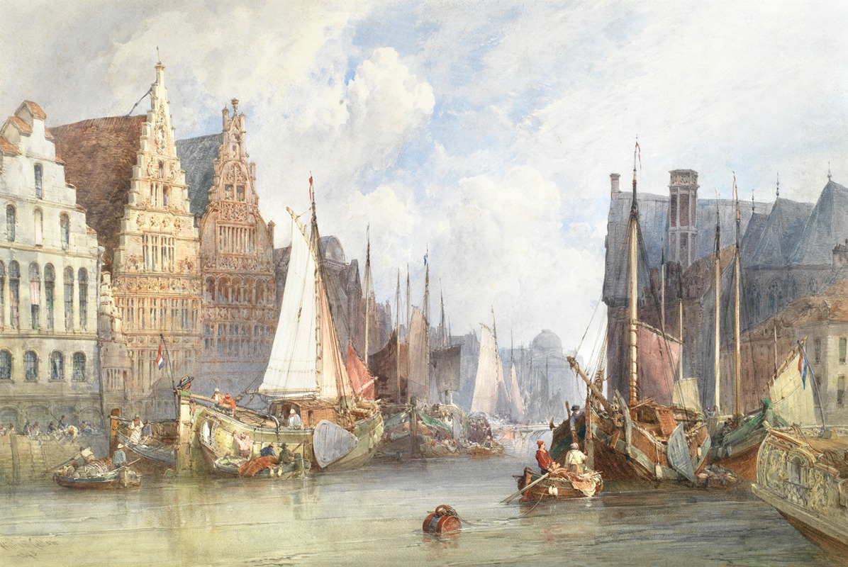 William Callow - View of Ghent