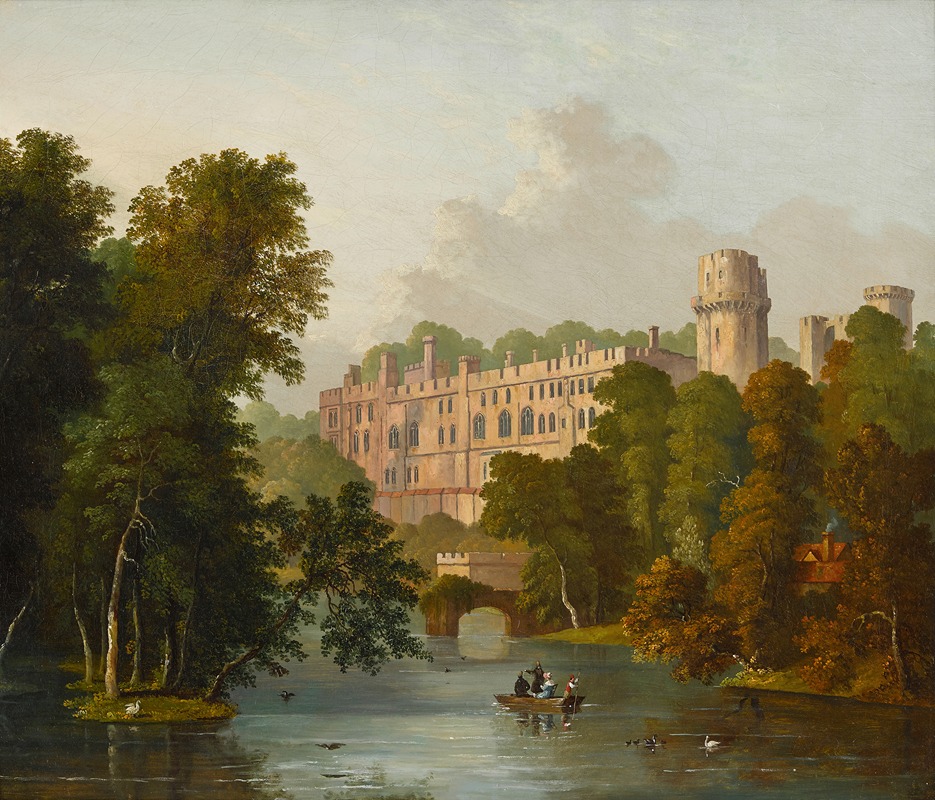 William Westall - A view of Warwick Castle