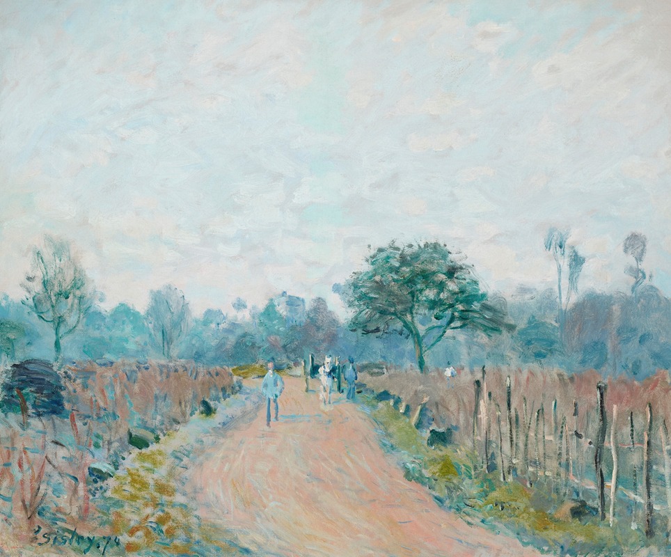 Alfred Sisley - Chemin de Prunay à Louveciennes