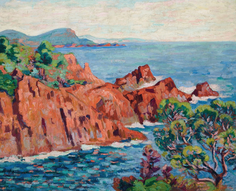 Armand Guillaumin - Les roches rouges à Agay