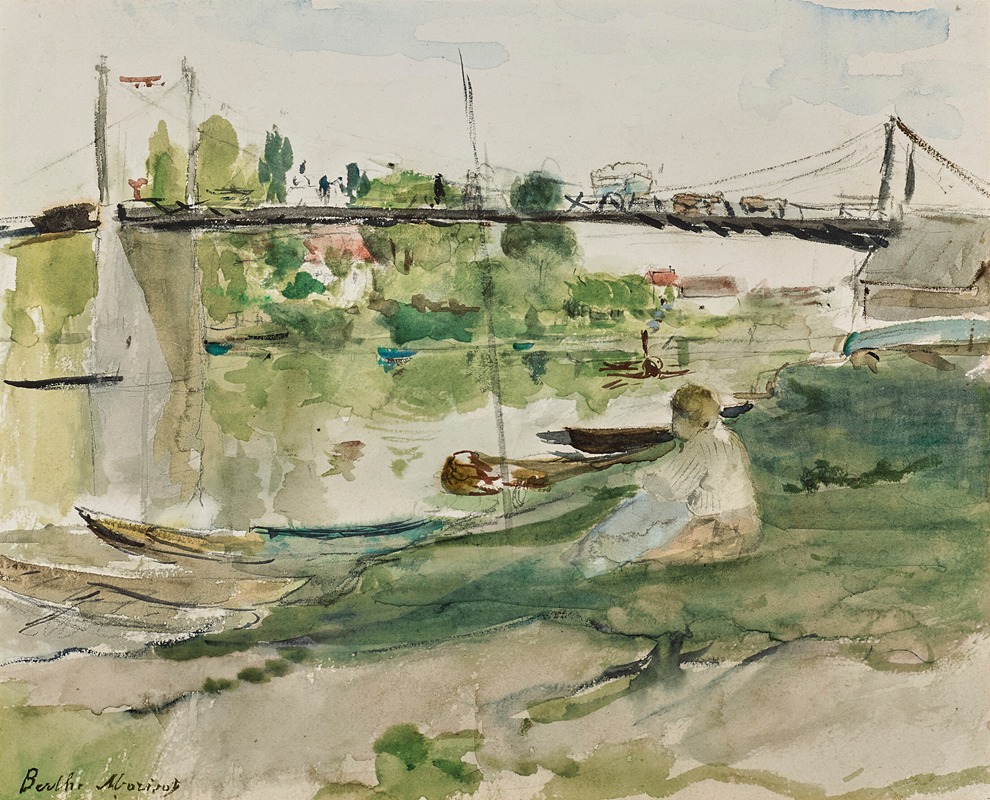 Berthe Morisot - Le pont sur l’Oise