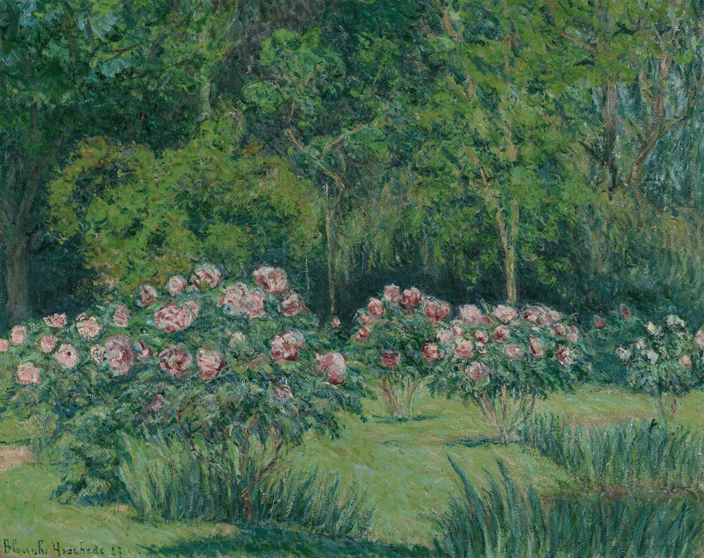 Blanche Hoschedé-Monet - Le jardin à Giverny