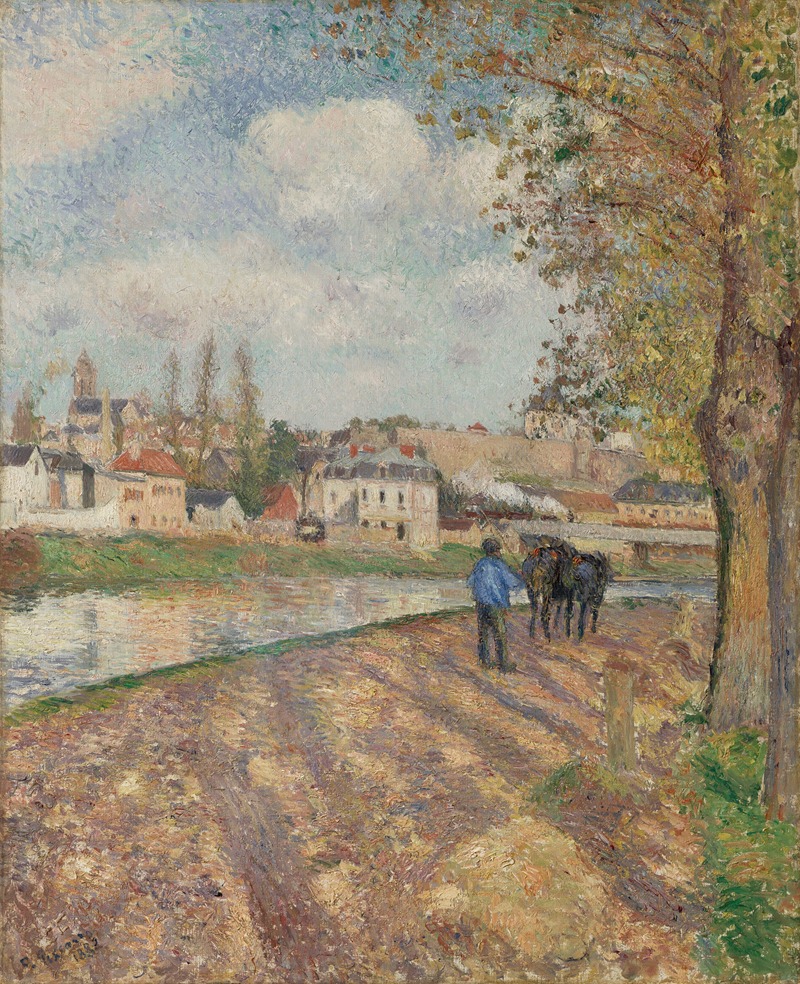Camille Pissarro - Chemin de l’écluse, Saint-Ouen-l’Aumône
