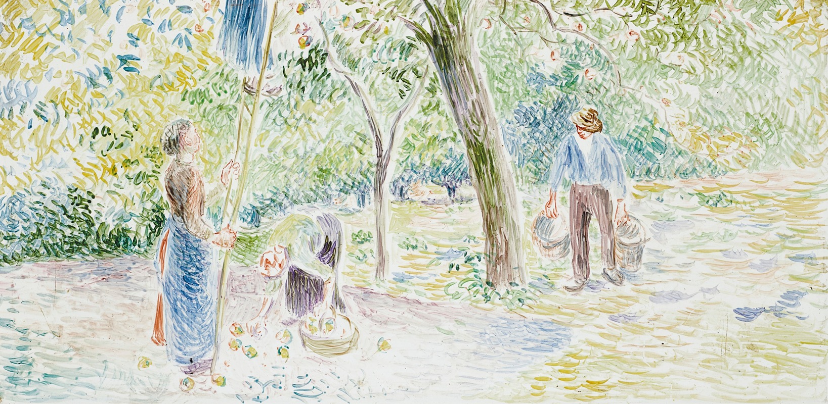 Camille Pissarro - La cueillette des pommes