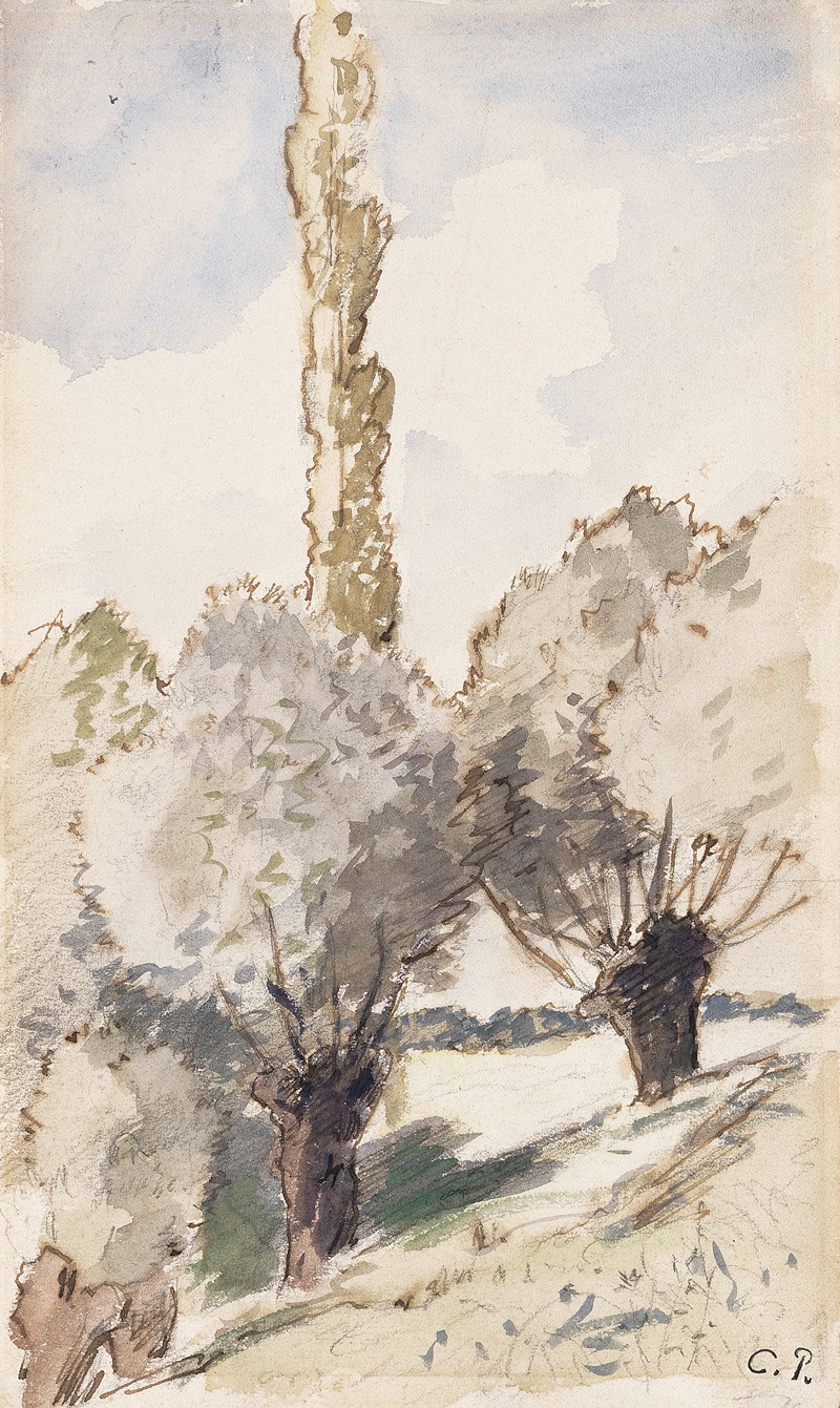 Camille Pissarro - Paysage aux arbres