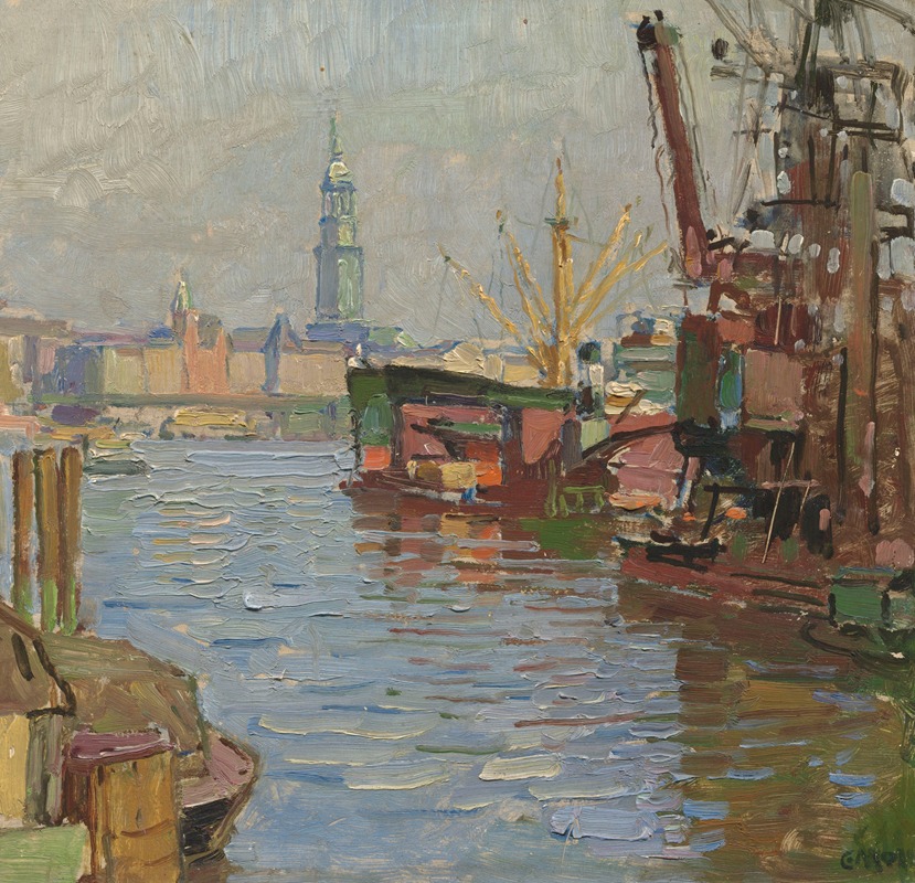 Carl Moll - Der Hamburger Hafen
