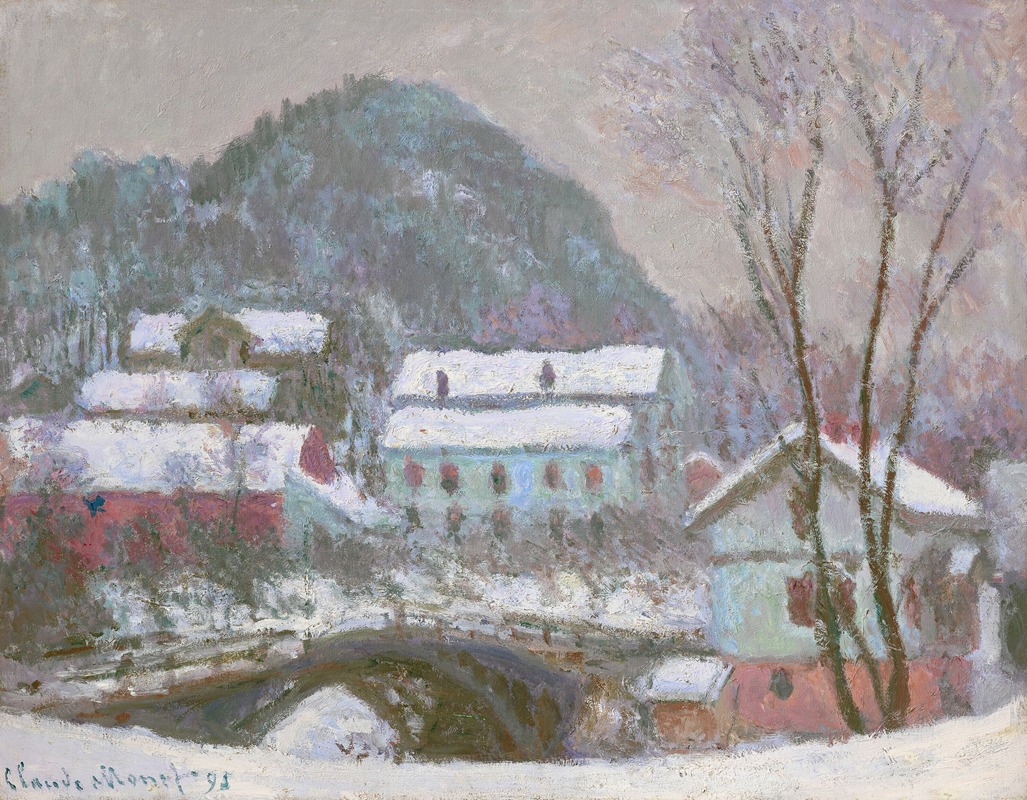 Claude Monet - Sandviken, Norvège, effet de neige