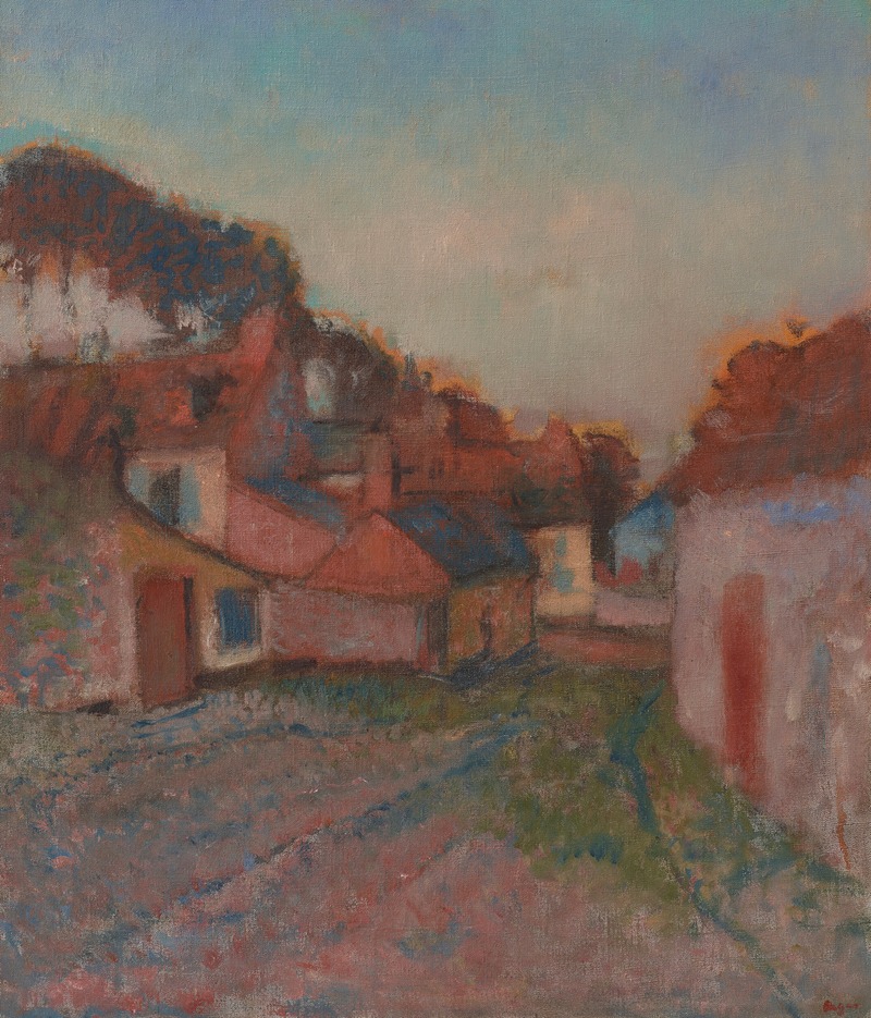 Edgar Degas - Rue de village