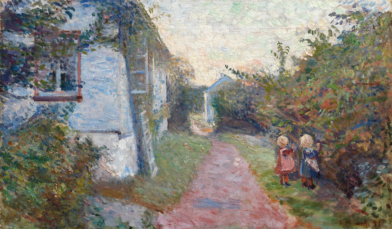 Edvard Munch - Sommeraften i Åsgårdstrand