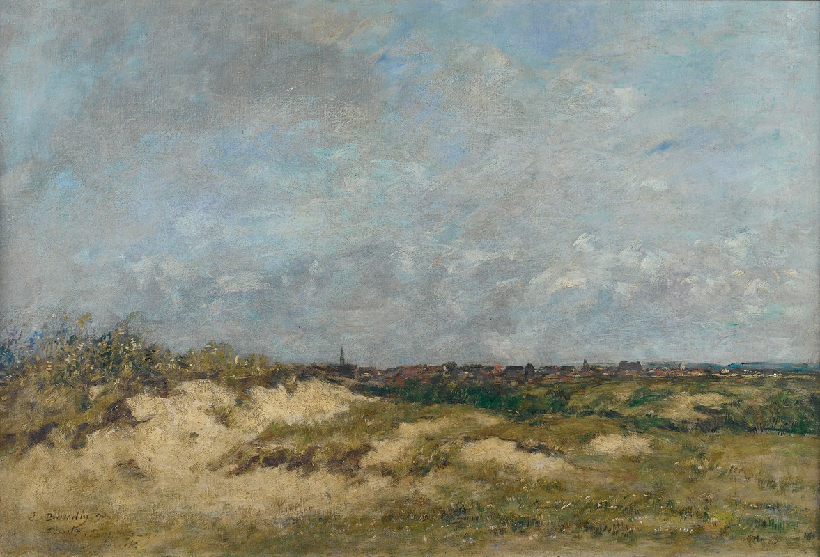 Eugène Boudin - Berck, les dunes par gros temps